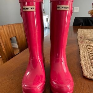 Gently loved  hunter boots